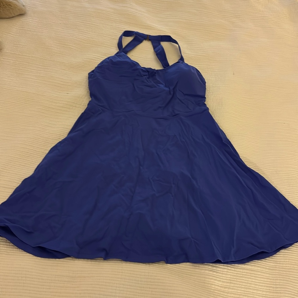 NWT strappy athletic cobalt blue dress halara size L